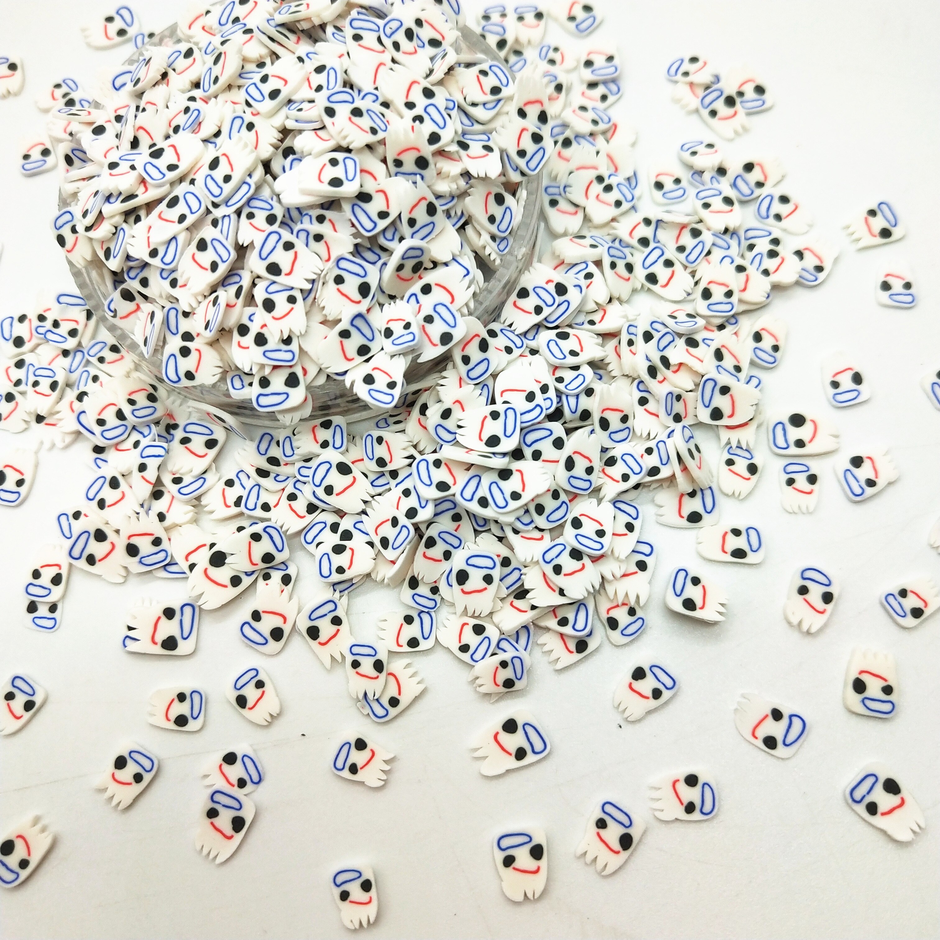 20g/lot White Man Polymer Clay for DIY Crafts 5mm Plastic Klei Mud Particles Clays