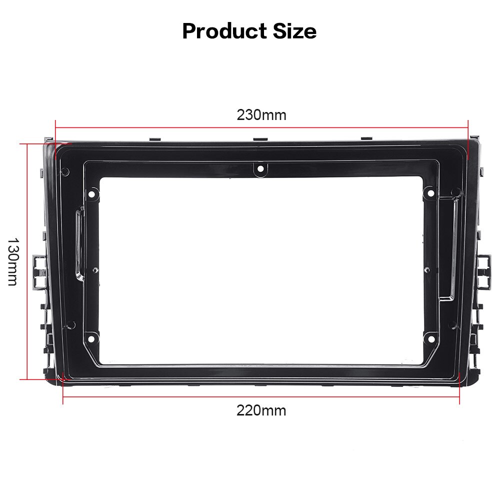 ZWNAV Car Double Din universal Frame radio Fascia Panel DVD Dash Interior Trim for vw Volkswagen general purpose machine