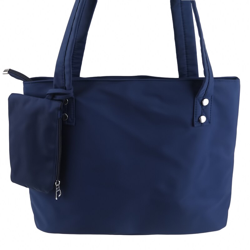 Oxford Grote Capaciteit Lange Schouder Handtas Winkelen Zak Strand Top-Handvat Tassen 2 Delige Set Vrouwen Nylon handtassen: dark blue