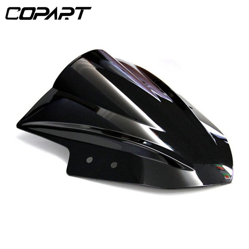 til kawasaki ninja 300 ex300 ex300r ex 300r deflektor motorsykkel frontrute boble dobbel frontrute: Svart