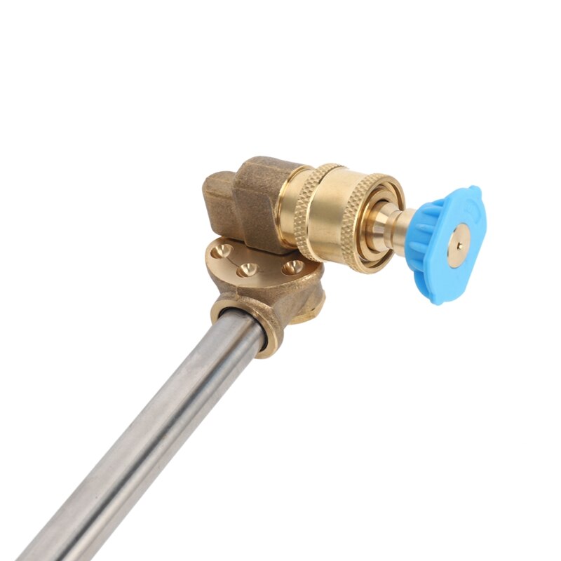 Cleaner Attachment, Pressure Washer Extension Wand with Pivoting Coupler,7 Nozzle Tips,1/4 Inch Quick Connect,17 Inch
