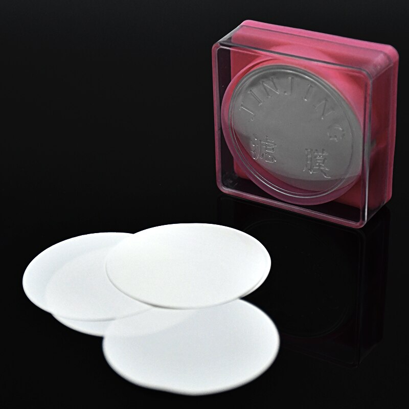 Filtro microporoso membranas hidrofílico PVDF 47mm/50mm/60mm/70mm/90mm/100mm 0. 22um/0.45um Micro membrana filtro 50 uds/PK