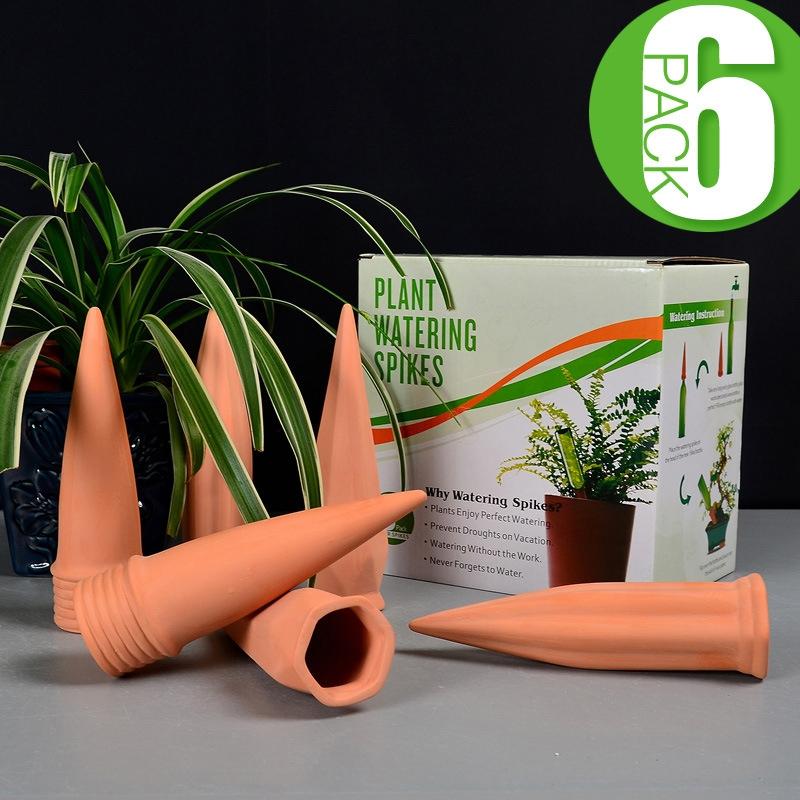 Cônes D’irrigation En Terre Cuite – 6 Pièces Pour Arrosage Automatique Plantes Vacances - 8