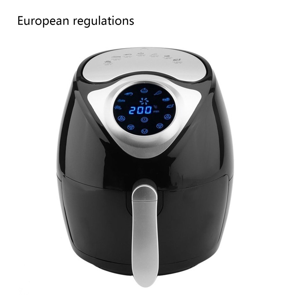 Smart Temperature Control Commercial Electric Air Fryer Digital Led Touch Screen 3.5L Capacity 1300W Non-stick Cooking Surface