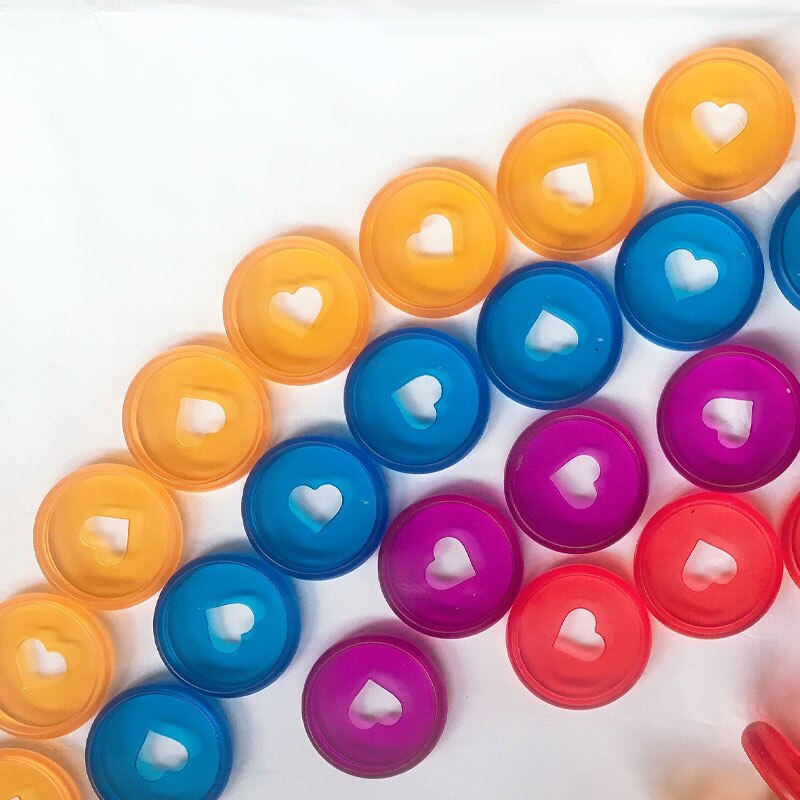 24pcs/lot 28mm Loose Leaf Office Disc Binding Rings Supplies DIY Albums Buckle Color Binder Accessories Mushroom Hole Office: 24pcs-Random