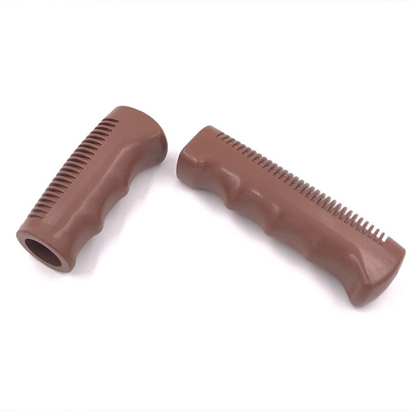 Q029 pyöräkahvaa retro vintage pyörä kaupunkipolkupyörän kahvat mukavat klassiset vanhat mallit taitettavat liukumattomat kumiset iskunvaimentimet: Pitkä-lyhyt 1 pari