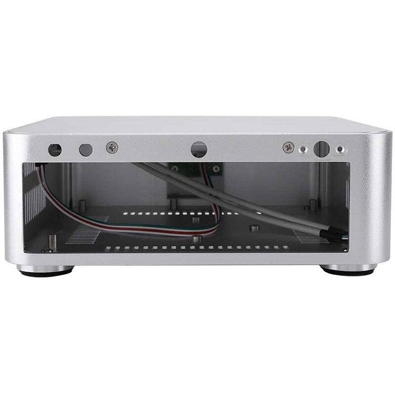 H80S Htpc Chassis Case Cooling Mini Itx Slim Office Home Gaming Praktische Aluminiumlegering Case Voor Pc Computers