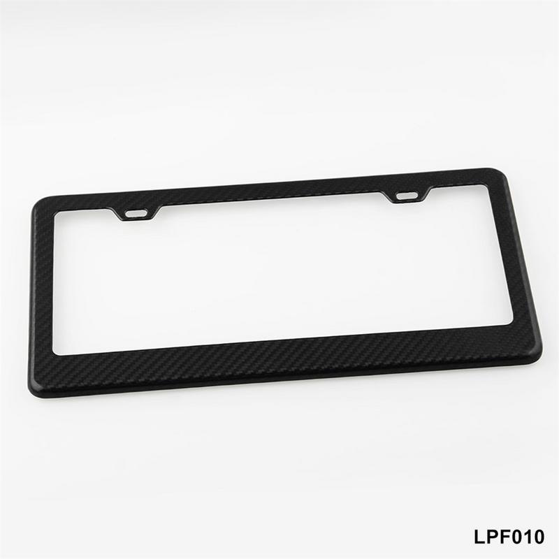 Marco de matrícula de coche 100% Marco de matrícula de fibra de carbono Marco de matrícula Universal para VW Golf/Bora/Polo zk30