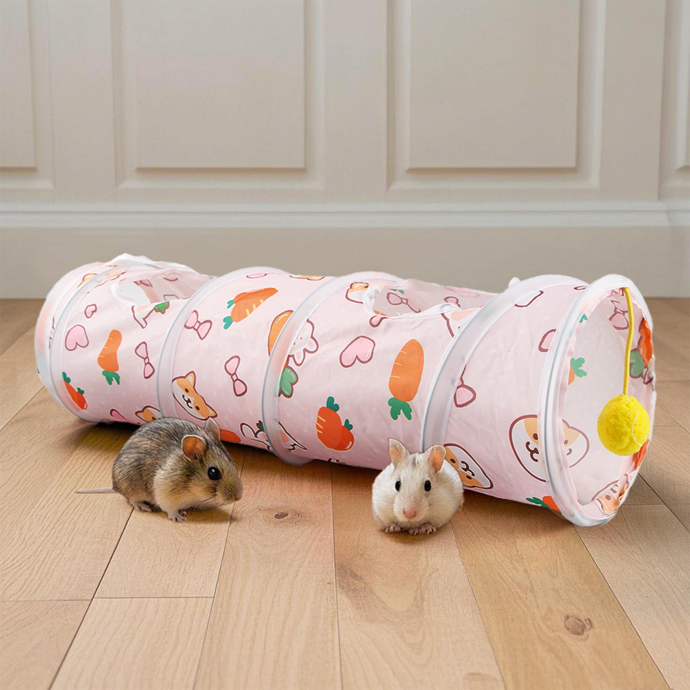 Wortelvormige Hamster Schuilplaats Opvouwbare Fret Speelgoed Tunnel voor Kleine Huisdieren Hamster Kooi Cavia Speelgoed Accessoires