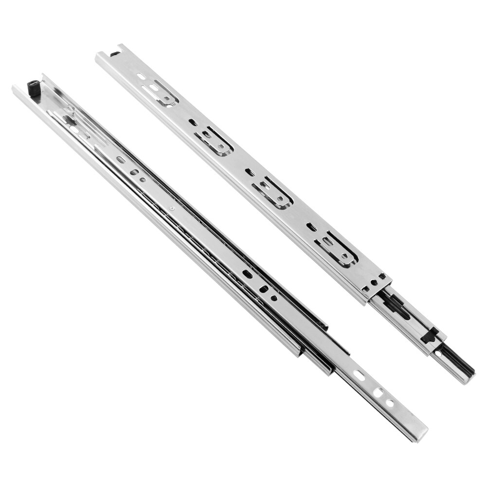 10 "  - 20 " rostfria lådor glider mjuk stäng låda spårskena glidande tredelade skåpslider möbelbeslag