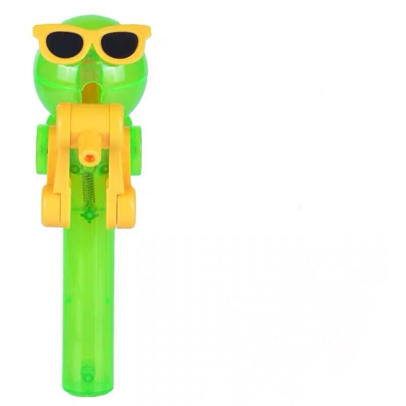 Creatieve Persoonlijkheid Speelgoed Lolly Houder Decompressie Speelgoed Lolly Robot Decompressie Snoep Speelgoed: green