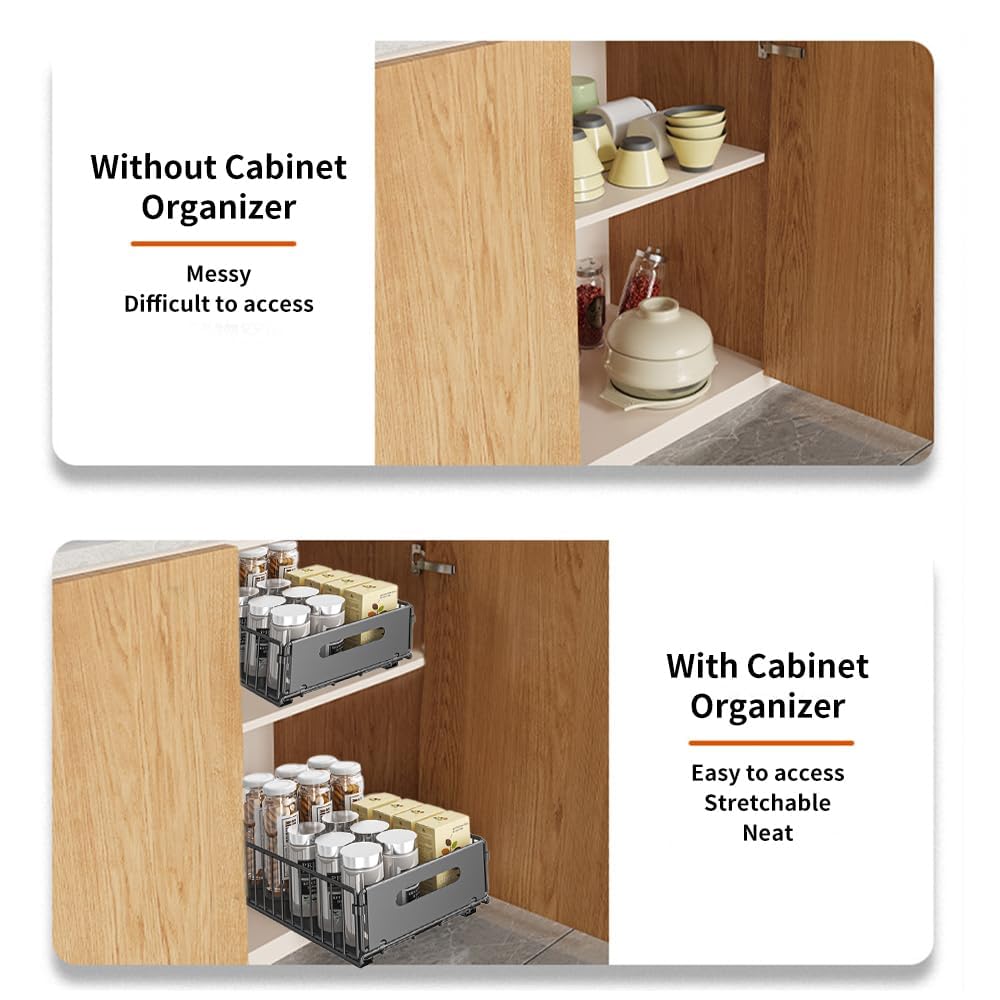 Küche Lagerung Gestell Herausziehen Schrank Organizer Rutsche Schublade Ablage Gewürz Flasche Gewürz Lagerung Gestell Küche Organizer