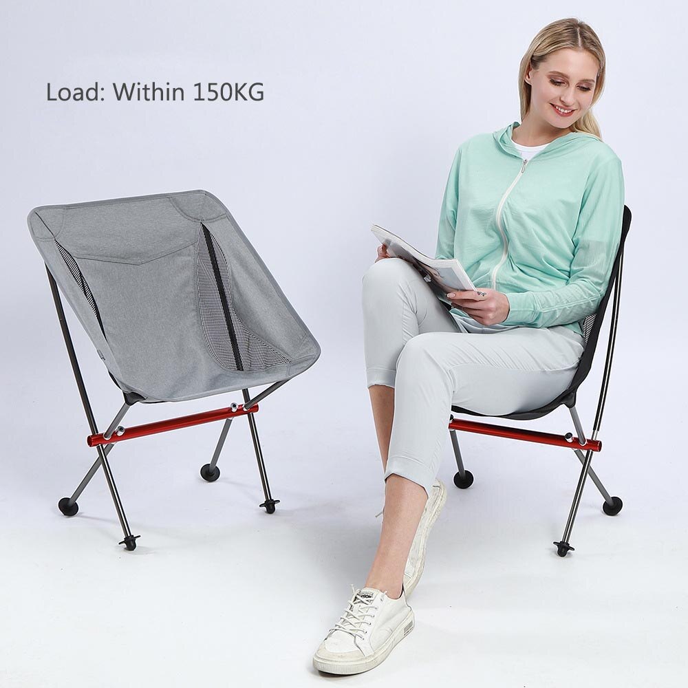 Naturehike udendørs folde campingstol letvægts bærbar strandstol aluminiumslegering stol til picnic fiskeri tunge