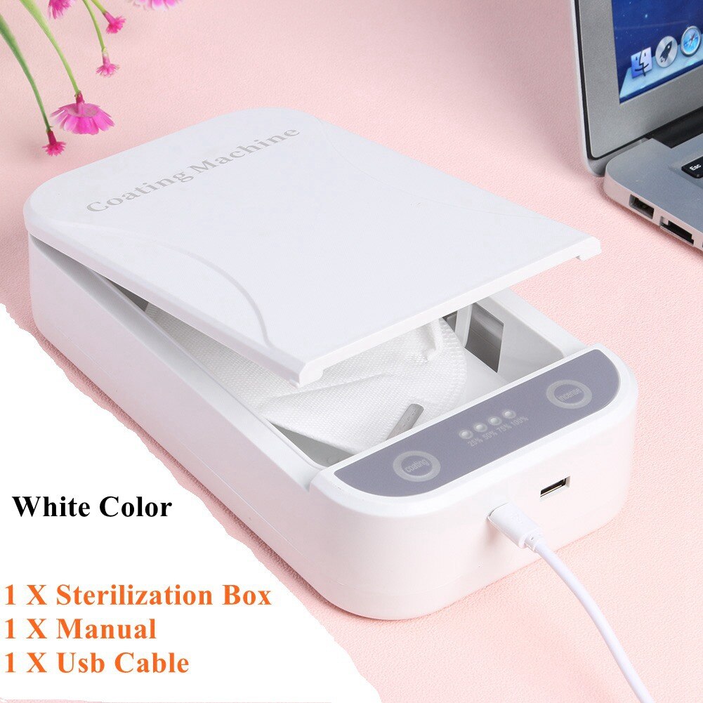 Draagbare 4 Led Uv Sterilisator Box Telefoon Masker Cleaner Personal Sanitizer Desinfectie Kabinet Uv Sterilisator Lamp: Promotion Type
