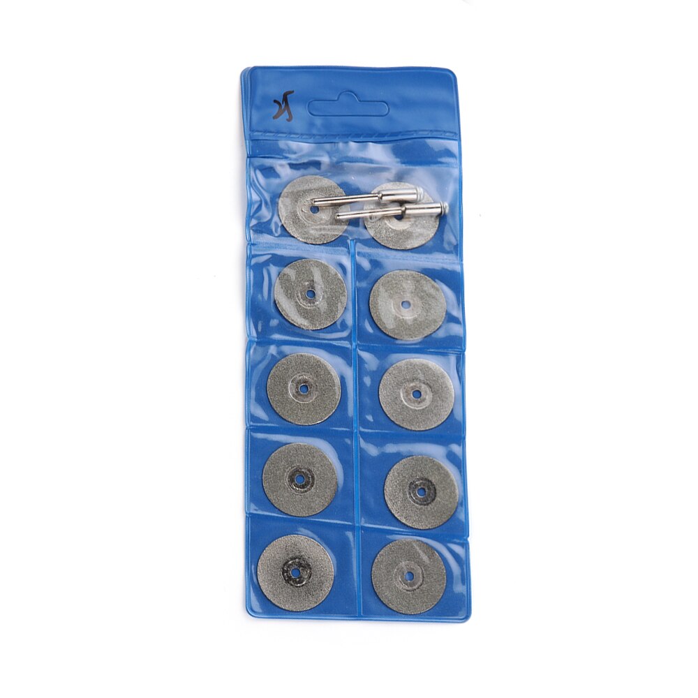 20-50mm Diamond Cutting Discs & Drill Bit Mini Circular Saw For Rotary Tool Dremel Stone Blade Mandrel 3.0mm