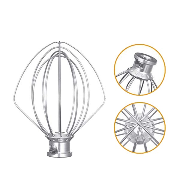 ！ -2 stuks roestvrijstalen draadgarde mixeropzetstuk voor kitchenaid  k45ww bloemcake ballongarde eierroomroerder