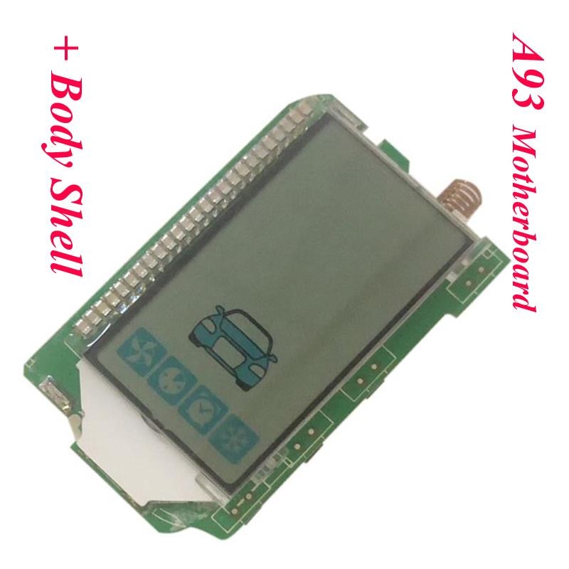 A93 Vertikale LCD Fernbedienung Keychain für Russische Starline A93 Zwei Weg Auto Alarmanlage System Schlüssel kette fob