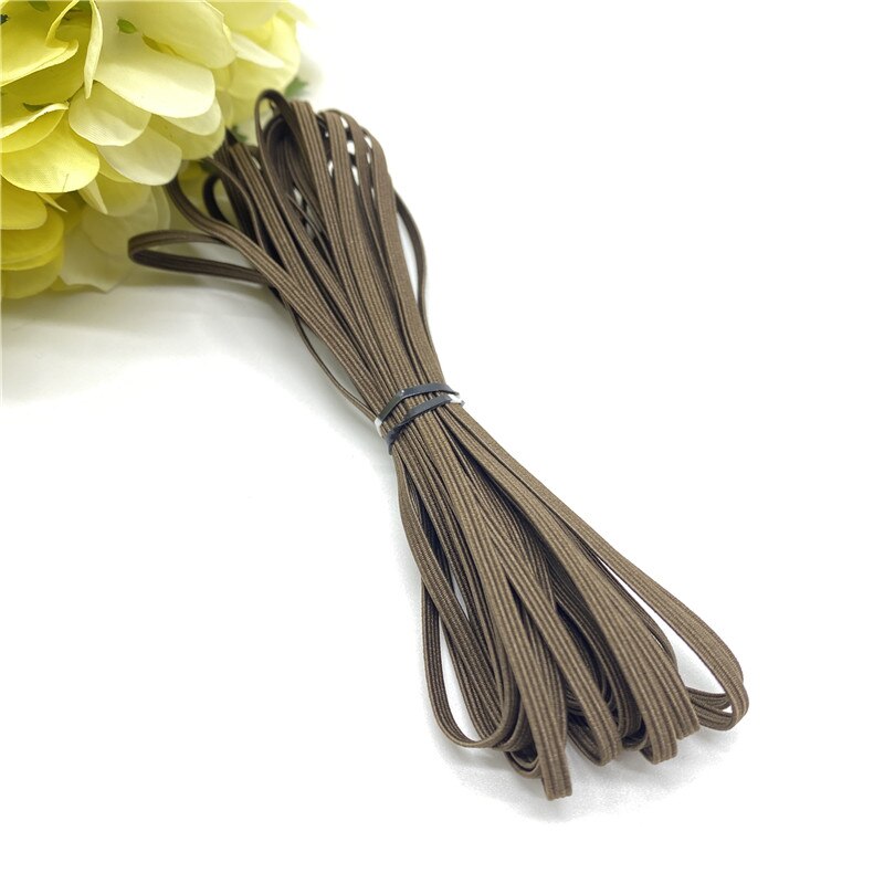 5Yards 3Mm Kleur Elastic Band Rope Rubber Hoofdband Lint Naaien Webbing Taille Schoenveter Diy Kleding Accessoires: 17