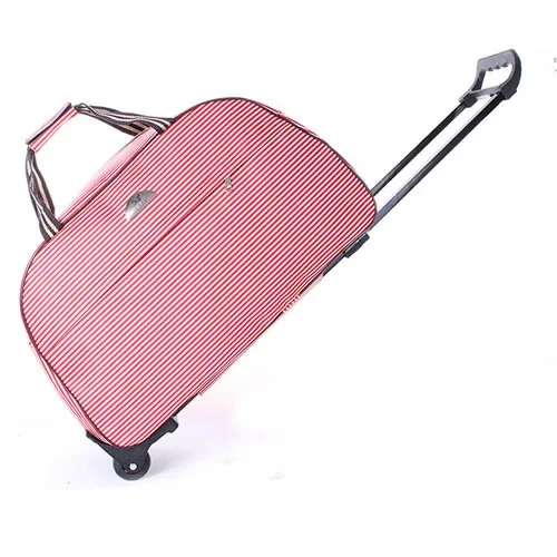 Trolleytaske forretningsbagage til korte ture rulletaske trolleykuffert vandtæt rejsetasker til mænd og kvinder med hjul: Brun