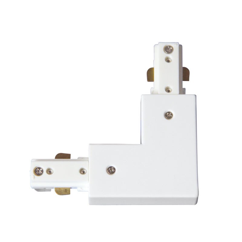 Fanlive 10 pièces 3 Fil Lumière Rail Connecteur Connecteurs de Coin à 3 fils Piste Raccord de Rail de Lumière Led Rail Connecteur