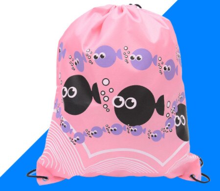 Hjkl draagbare oxford rammstein tas dikke trekkoord riem paardrijrugzak sportschool trekkoord schoenen tas kleding rugzakken waterdicht: F