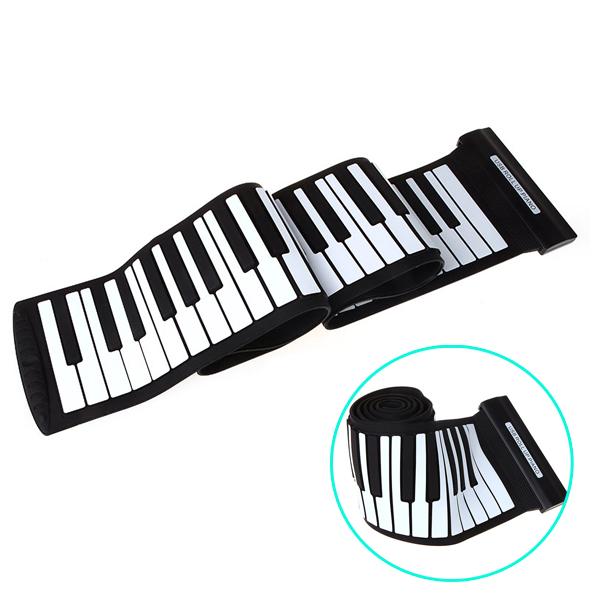 88 Keys MIDI Roll up Piano Silicone Electronic Keyboard Piano Flexible USB Electronic organ