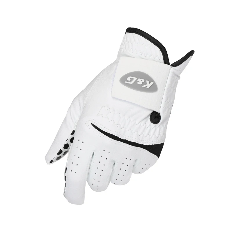 Pack 1-persoons golfhandschoenen heren linkerhand zacht ademend puur schapenvacht antislip pellet golfhandschoenen golf heren 22/23/24/25/26