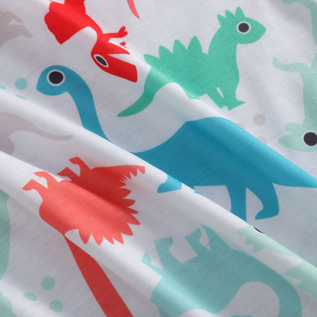 Neonati maschi dinosauro Stampato Tuta di Modo Senza Maniche Collo Rotondo Maglione di Un Pezzo corti