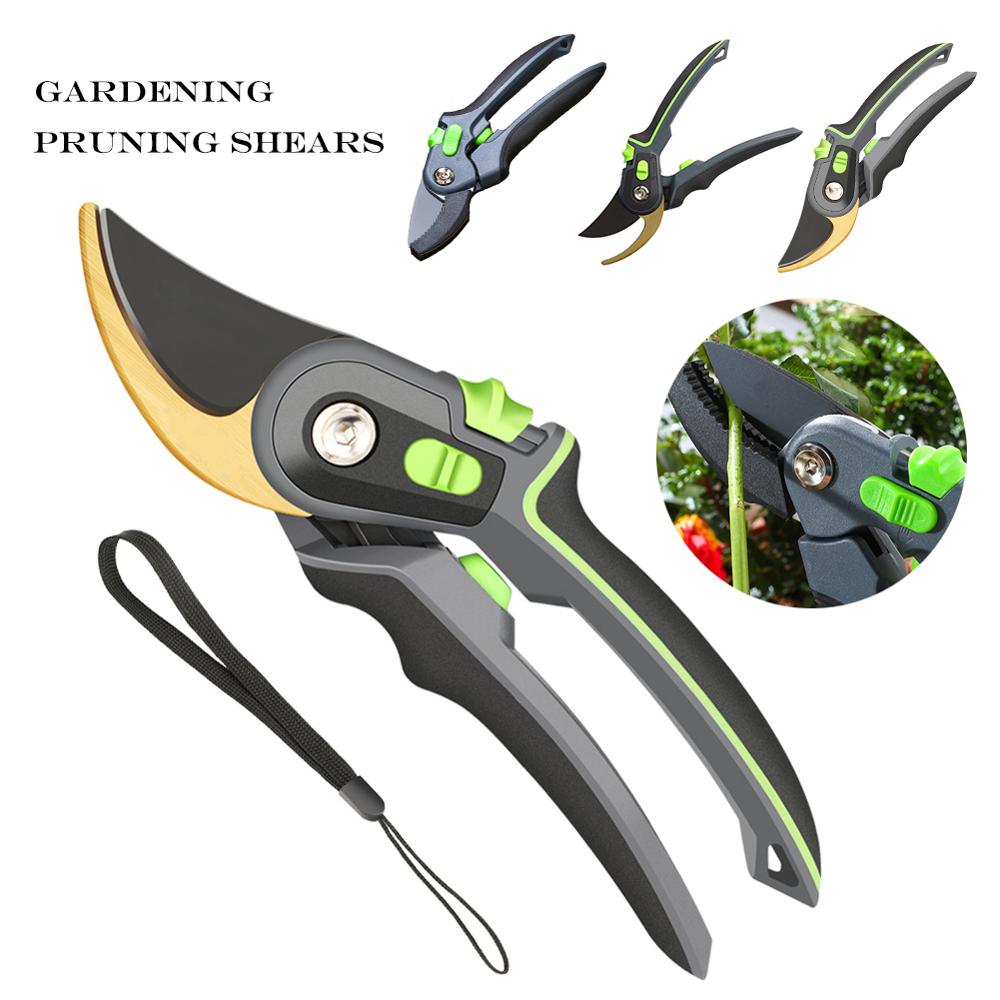 Taille cisaillement outils de jardin économie de travail ciseaux en acier à haute teneur en carbone jardinage plante forte branche sécateurs Protection main durable