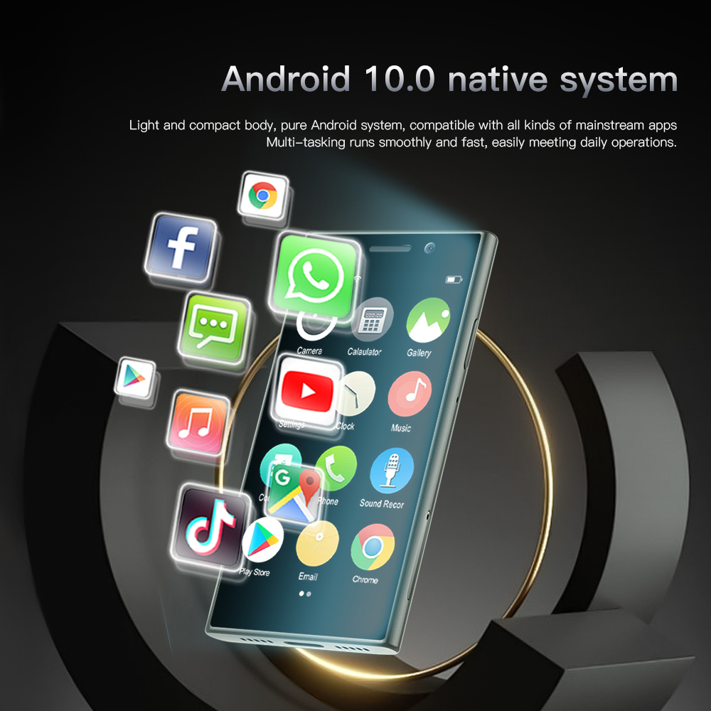 SERVO S24 mini Smartphone androide Rete 4G 2 SIM pausa giocare a negozio viso Sblocco Schermo a colori da 3,0 "mini carta accorto mobile