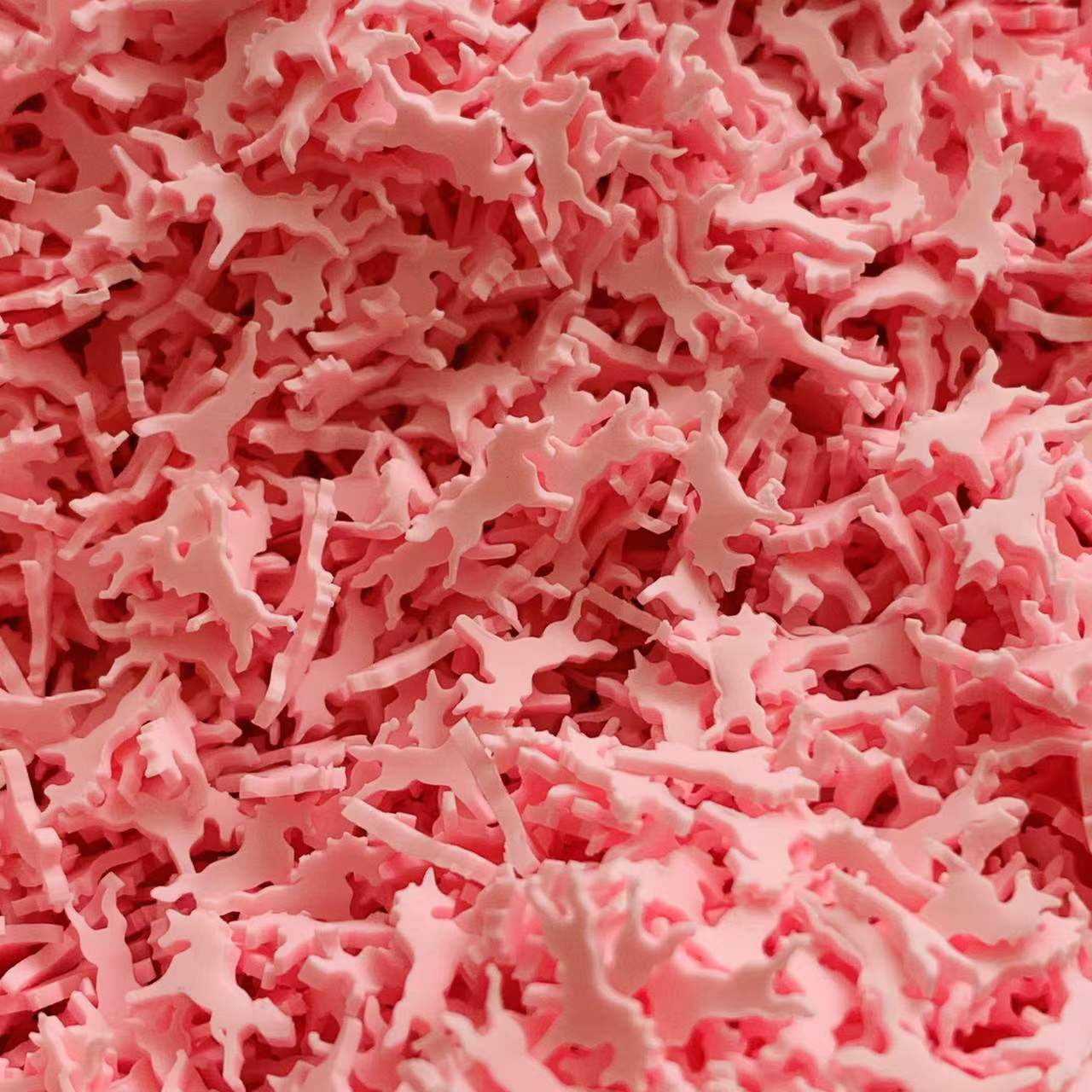 Tranches de licorne en argile polymère, , 500g, joli filet de cheval pour décoration Mobile, accessoires artisanaux DIY: pink