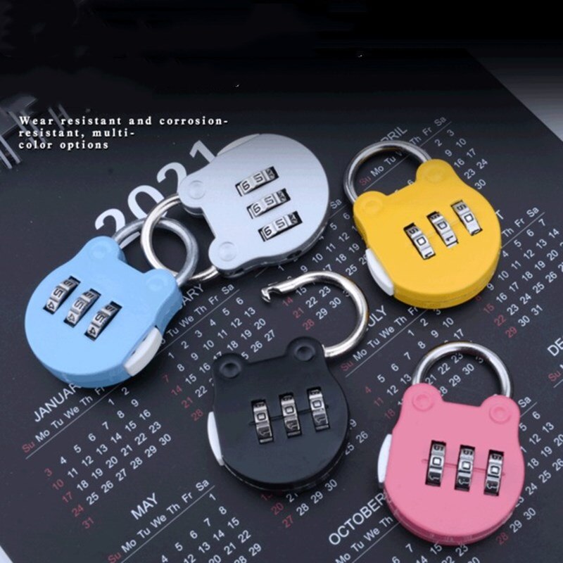 Mini Luggage Travel Digit Number Code Lock Combination Padlock Safe Lock for Gym Digital Locker Suitcase Drawer Lock Hardware