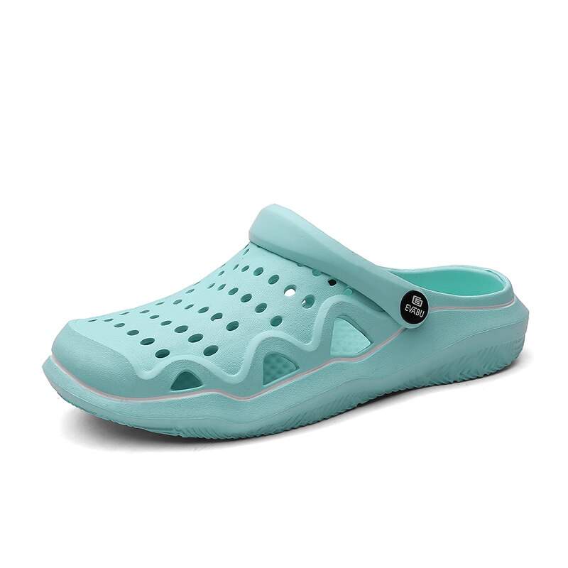 Tuin Klompen Vrouwen Waterdicht Klassieke Camouflage Slip Op Casual Schoenen Strand Schoeisel Water Bash Unisex Zomer Sandalen: light blue / 7.5