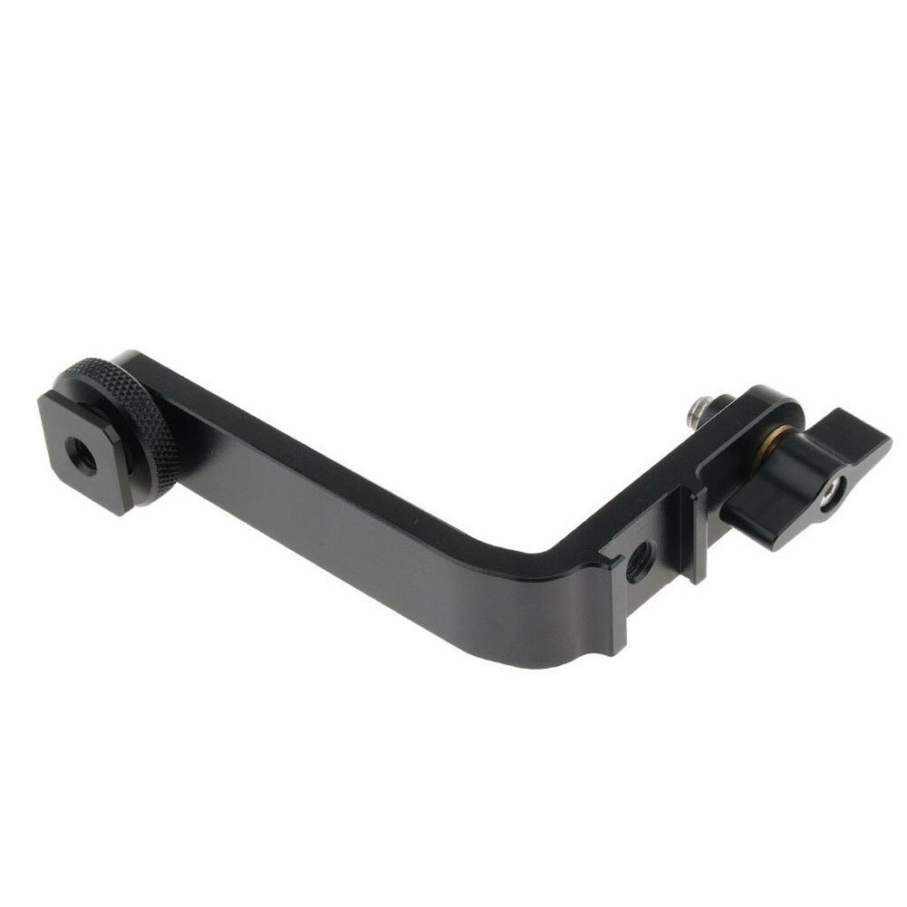 DSLR Camera Monitor Mount Aluminum Alloy Shoe Stable Handle Grip Tilt Arm 5inch 5.5inch Portable L Bracket Mic Stand