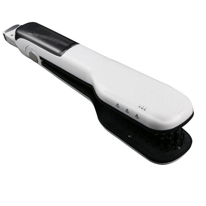 Steampod Professionelle Haarglätter Dampf Flache Eisen Haarglätter Schwimm Schnelle heizung platte Dampf sprühen Richt Pinsel