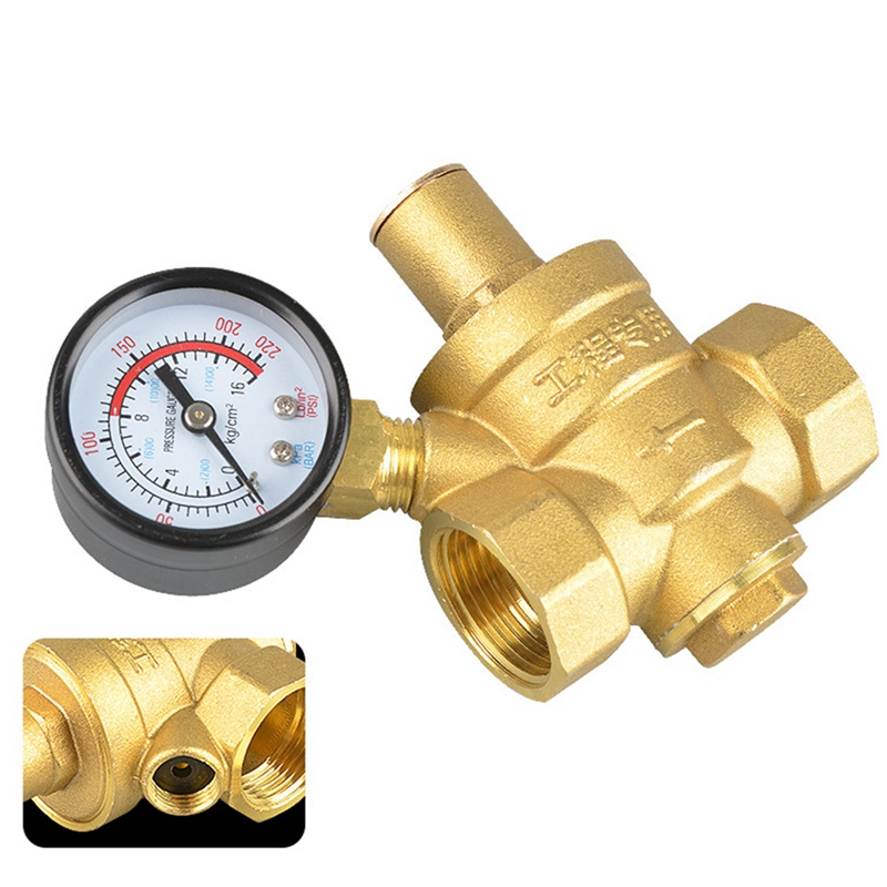 1/2 Inch Brass Pressure Reducing And Maintaining Valve DN15 Regulator Adjustable Pressure Relief Valve
