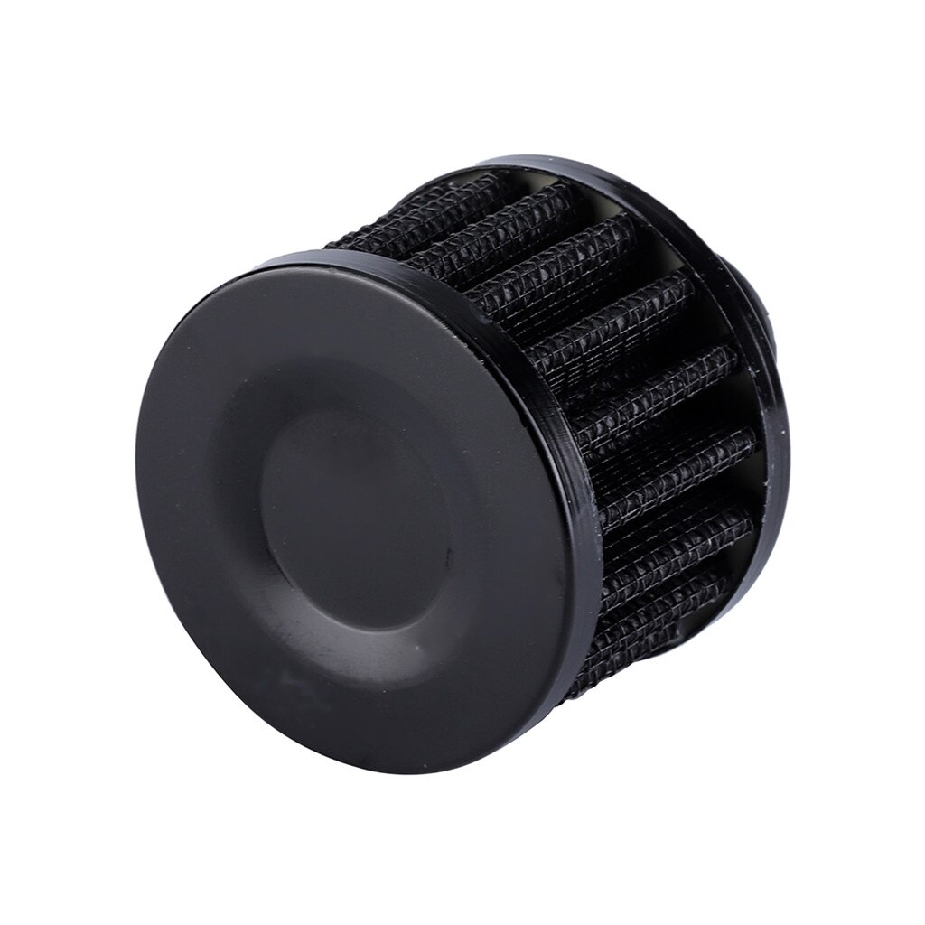 12mm Car Air Filter Breather Filter Universal Clamp On Cold Air Intake Filter Around Tapered for Crankshaft Scooter Atv Dirt Pit Bike Motorcycle ( Silver