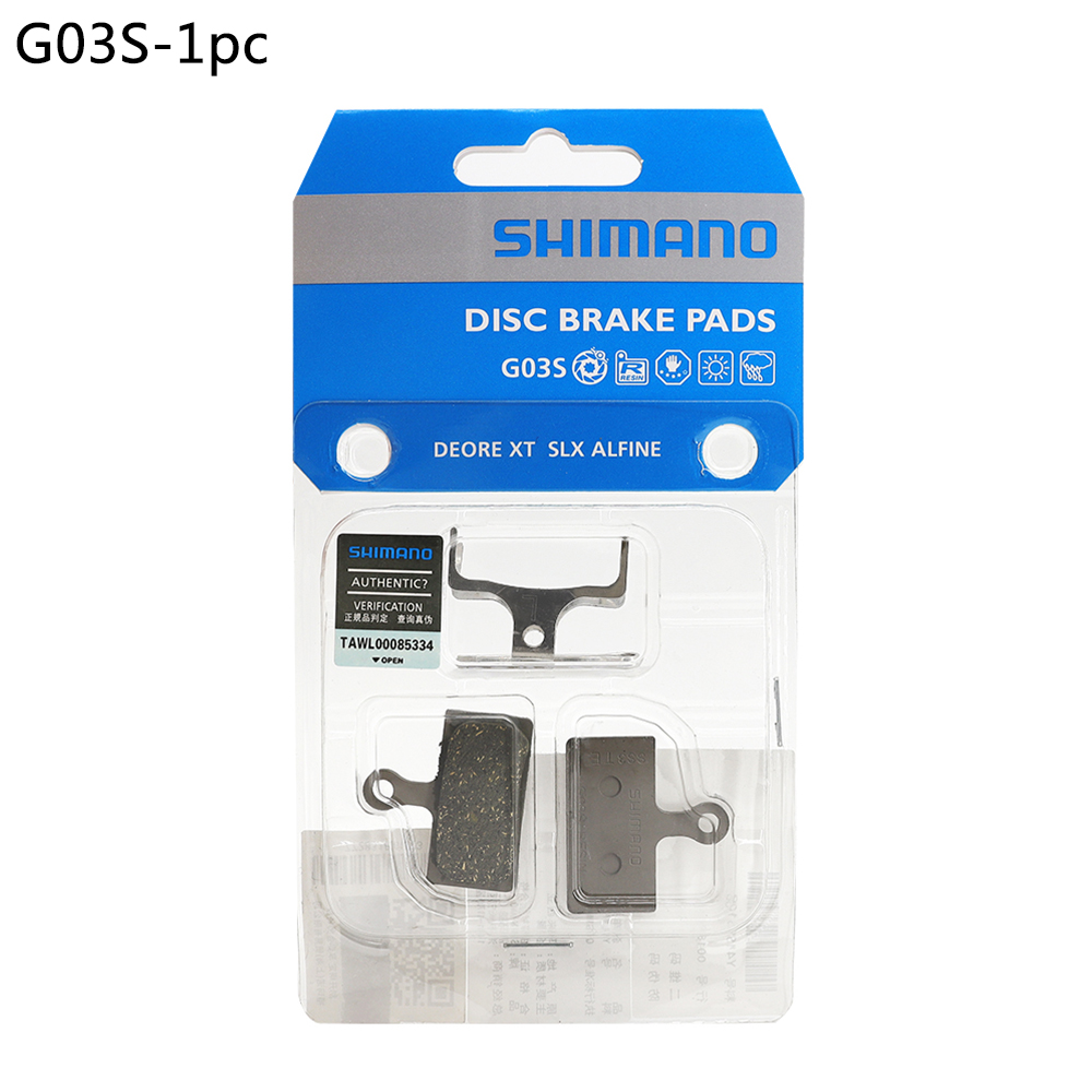 Pastillas de freno de disco de resina SHIMANO G01S G03S, bicicleta de montaña de 2 pistones para SLX Deore XT M8100 M7100 M9020 M6100, piezas de bicicleta: Rojo