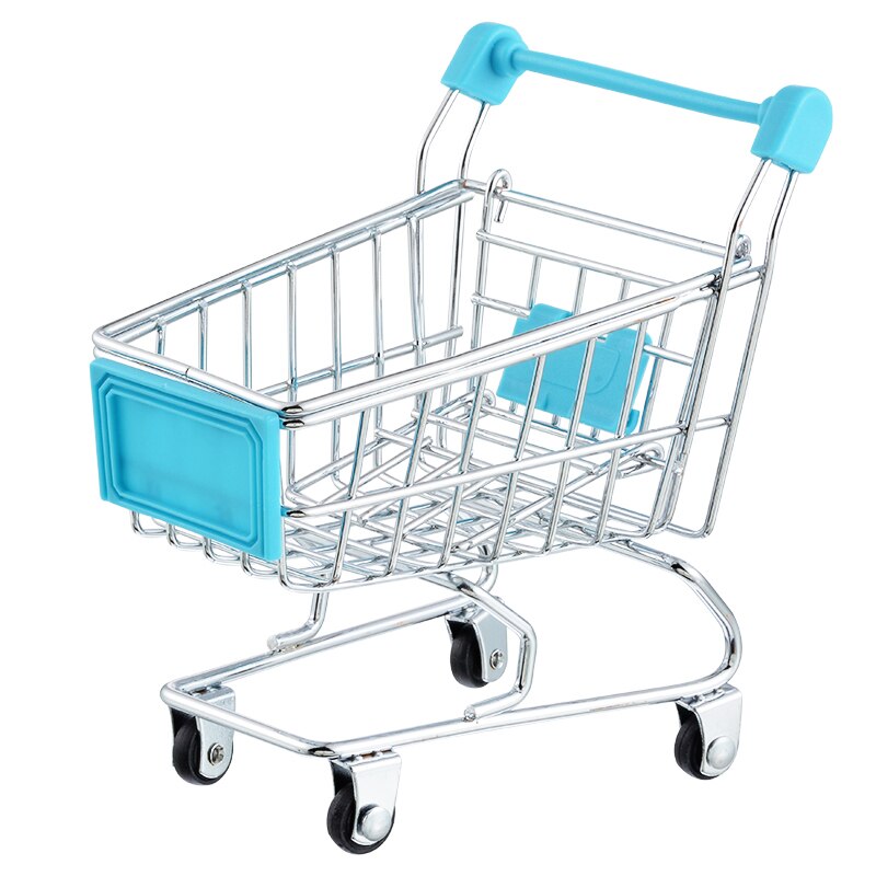 carro supermercado de bebé carrito de juguete de almacenamiento Mini carrito de compras plegable cesta de juguetes para niños 9 colores