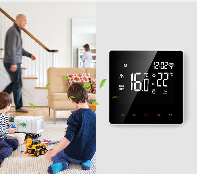 Termostato Intelligente ME81H WiFi AC 230V – Display LCD Touch, Per Riscaldamento A Pavimento, Compatibile Con Alexa E Google Home (3A)
