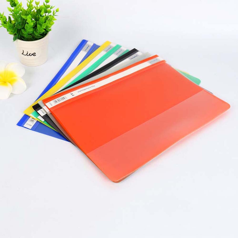 10 pcs Documents Holder Strong Clear Cover A4 Presentation Project Files Hard PVC Document Folder