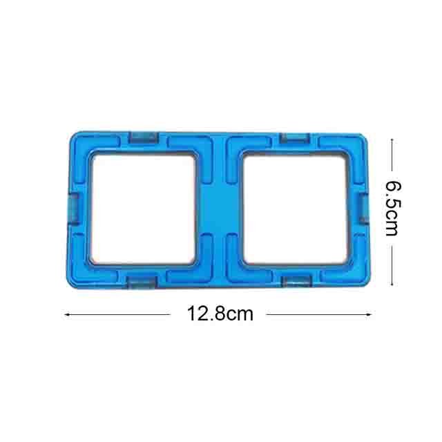 Sviluppo di intelligenza dei bambini bastone regalo preferito building block giocattoli Creativi di disegno magnetico multi-tipo di blocchi di costruzione: 2 times square