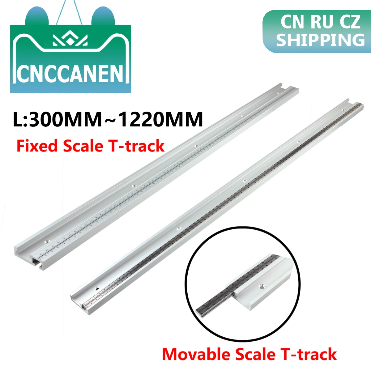 45 Type T Track Met Schaal 300 600 1220Mm Aluminium T-Tracks Slot Mijter Spoor Diy Tafel saw Werkbank Houtbewerking Gereedschap