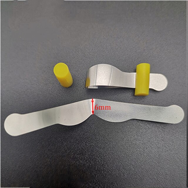 10Pcs/20Pcs Dental Sectional contoured Matrices Metal Matrix Bands Retainerless Automatrix with Locker Dental Matrix Material: Yellow   20pcs