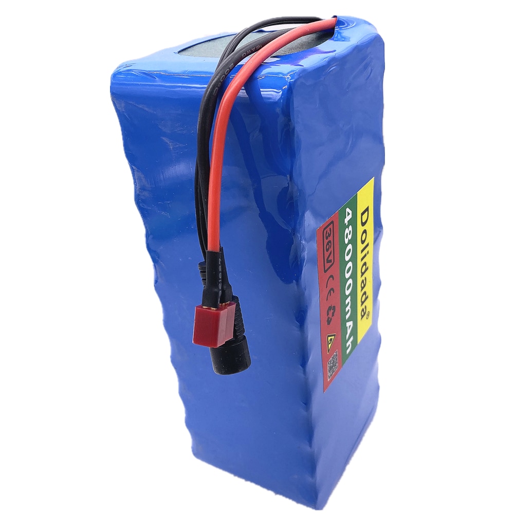 Dolidada 36V battery 10S4P 48Ah battery pack 500W high power battery 36V 48000mAh Ebike electric bicycle BMS