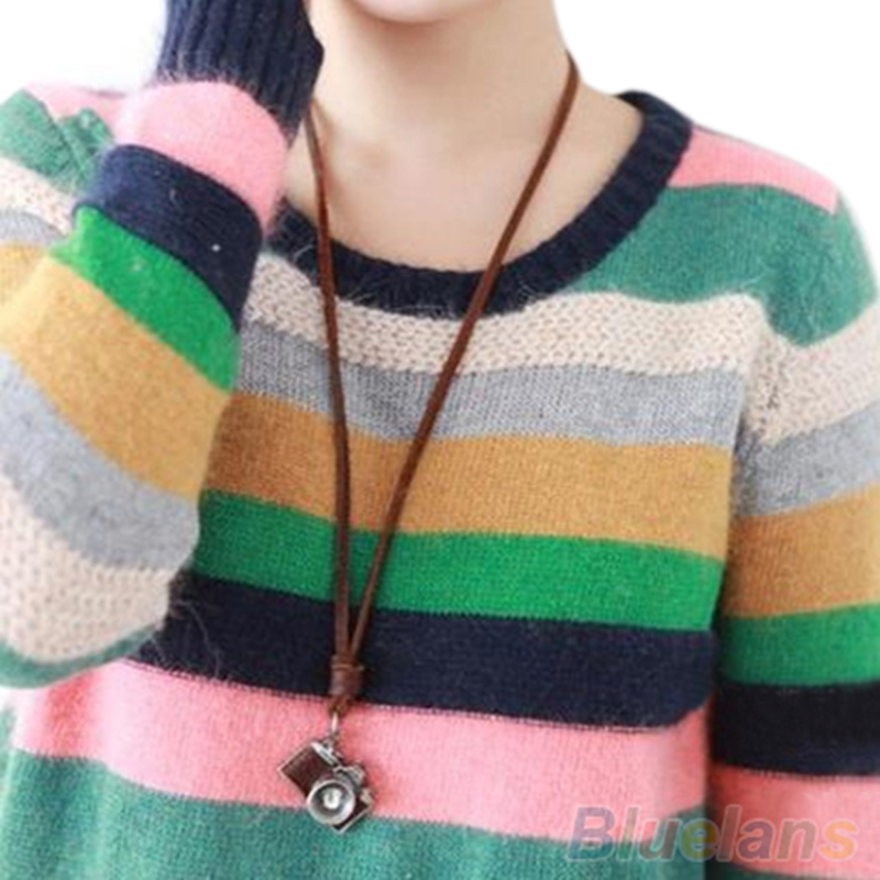 BLUELANS Vrouwen Mannen Camera Hanger Ketting Rock Punk Faux Lederen ketting choker Ketting Verjaardag mode-sieraden