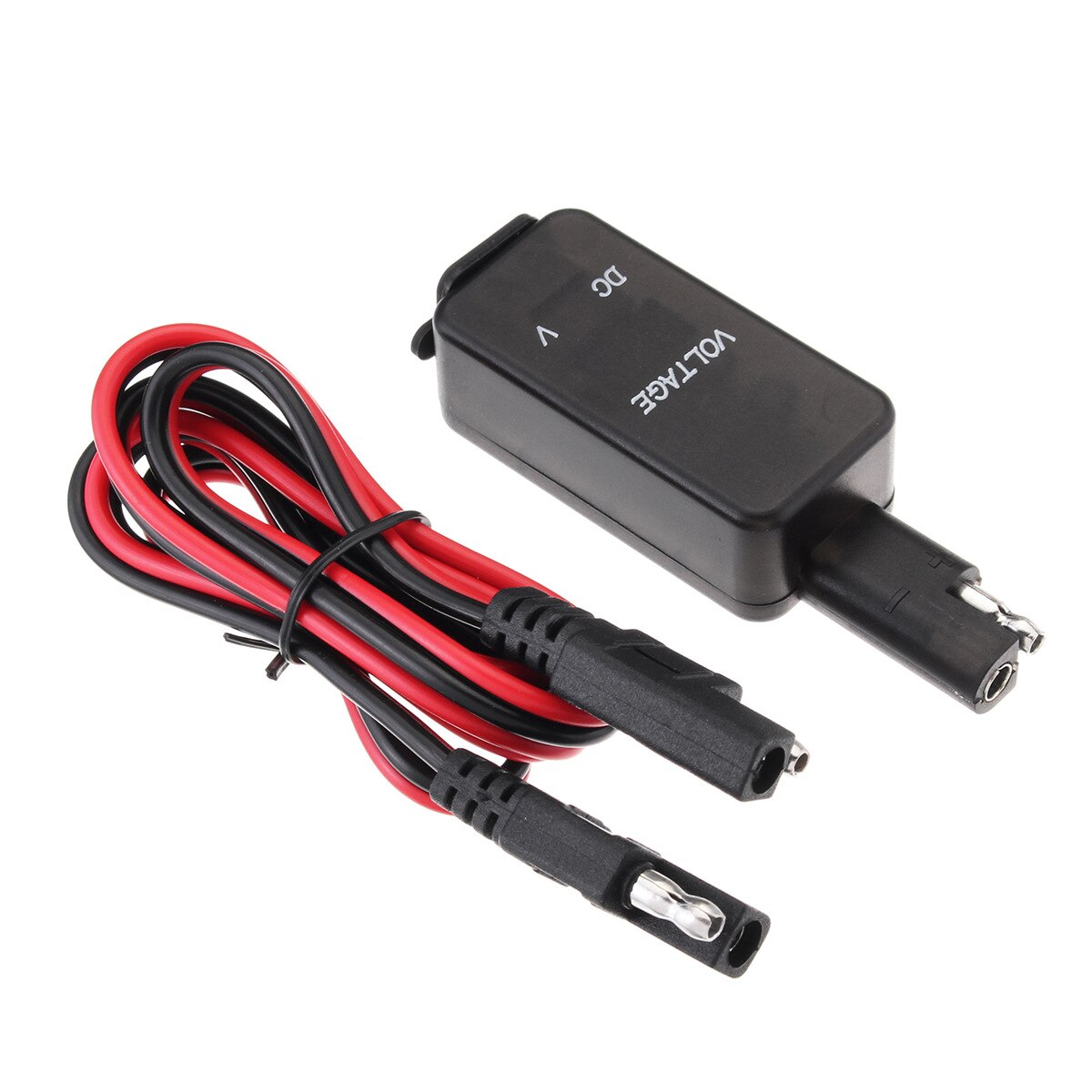 4.2A Motorcycle Dual USB Charger SAE to USB Adapter Phone Tablet GPS Charger LED Voltmeter