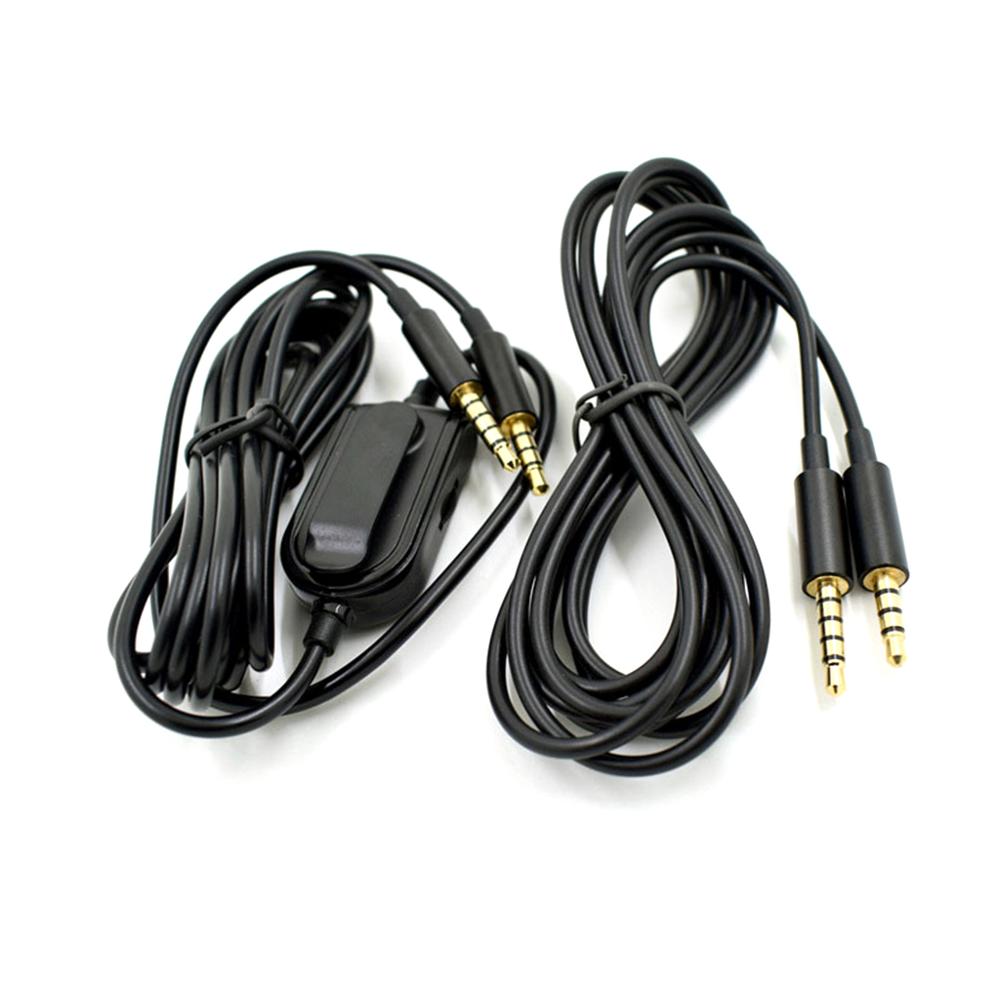 2M Black Gaming Headset Splitter Durable Extension Audio Cable For Astro A10 A40 A30 A50