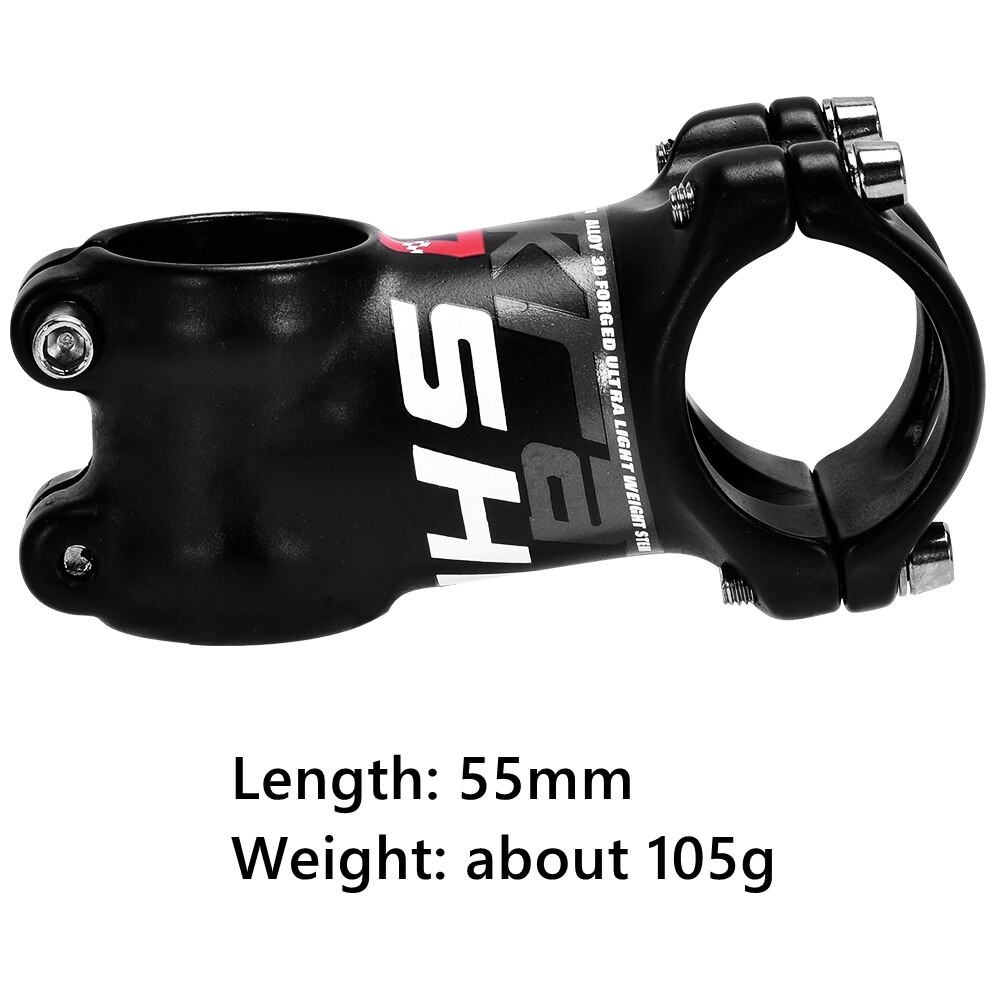 Potence Vélo SHIKRA Aluminium Courte 31.8mm - 7°, Pour VTT/route, 35 à 110 Mm