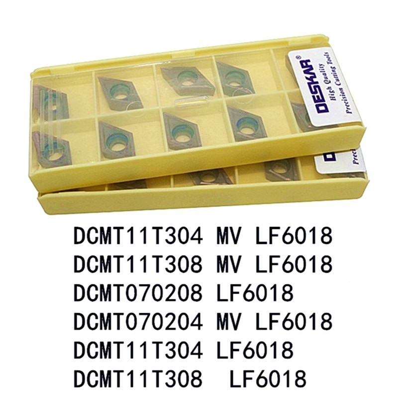 10P DCMT11T304 LF6018 DCMT11T308 MV LF6018 DCMT070204 LF6018 CNC lathe tool turning carbide insert for stainless steel